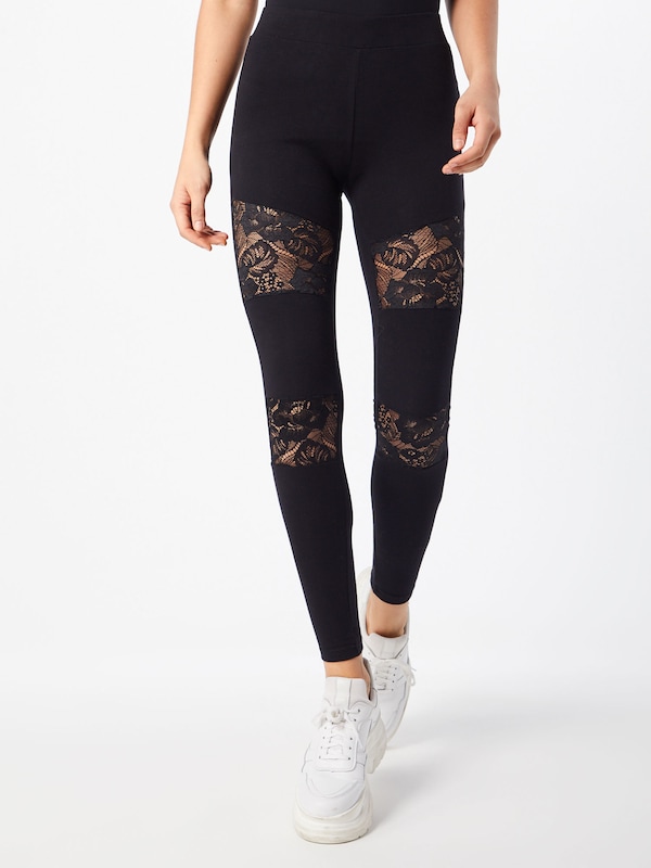Urban Classics Skinny Leggings in Black