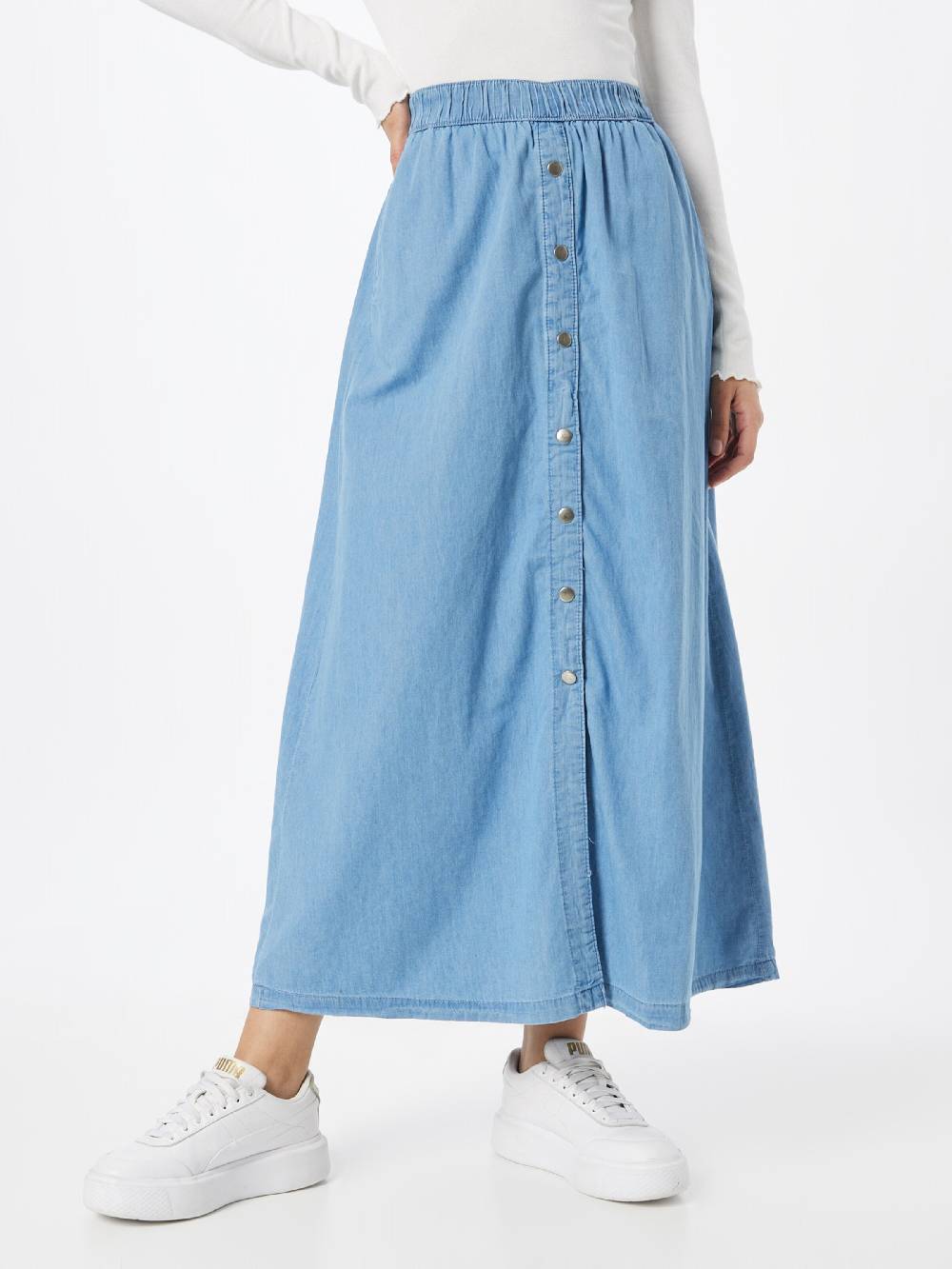 Urban Classics Skirt In Blue Denim