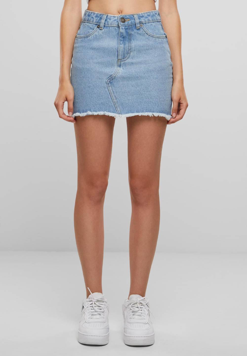 Urban Classics Skirt In Blue Denim