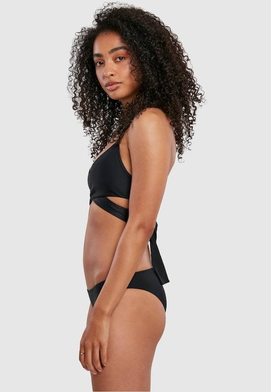 Urban Classics Triangle Bikini In Black