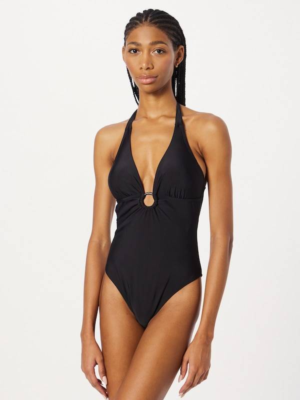 Urban Classics Triangle Swimsuit in Black