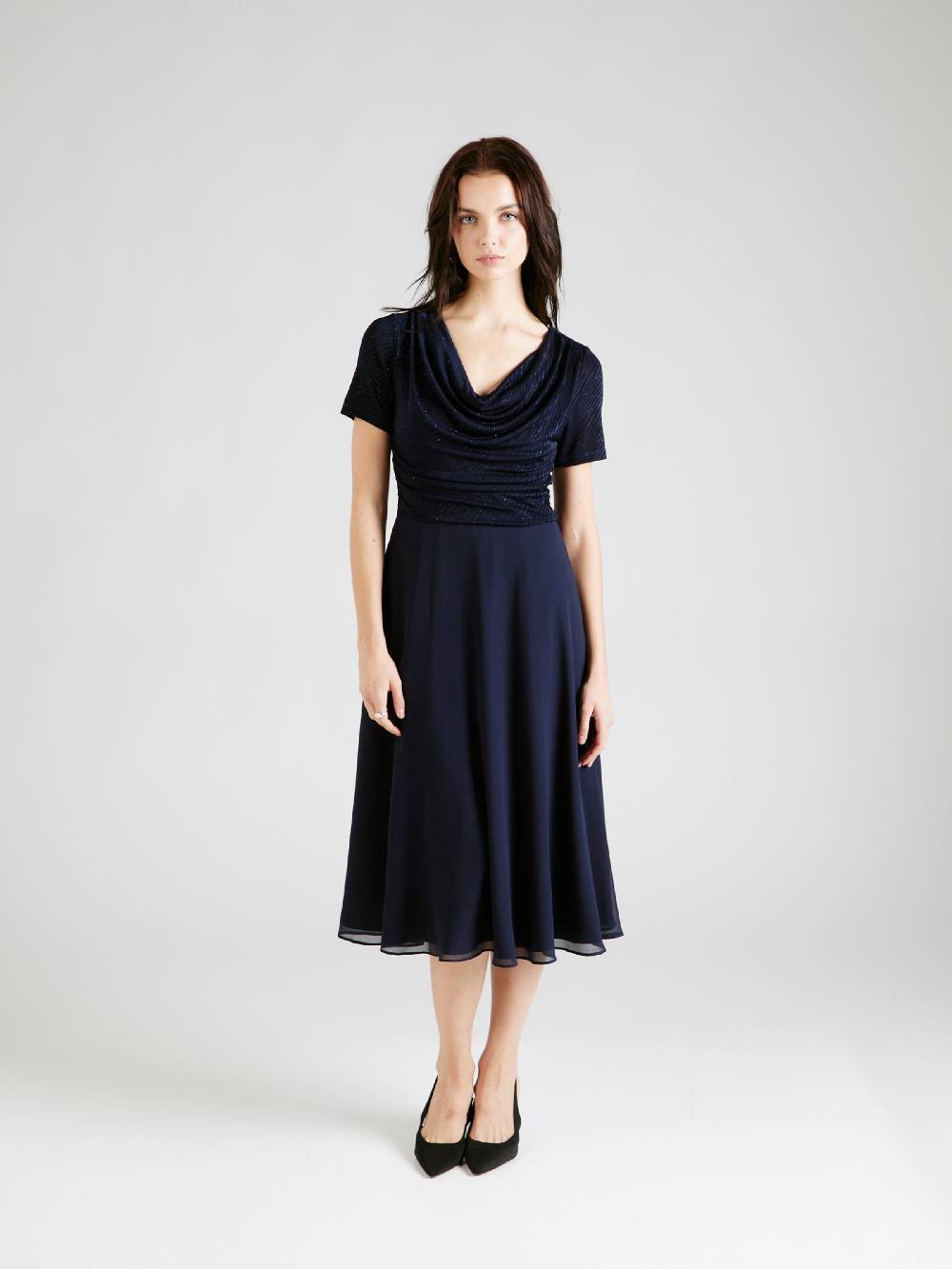 Vera Mont Cocktail Dress In Dark Blue