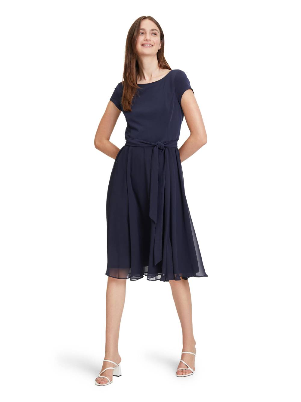 Vera Mont Cocktail Dress In Dark Blue
