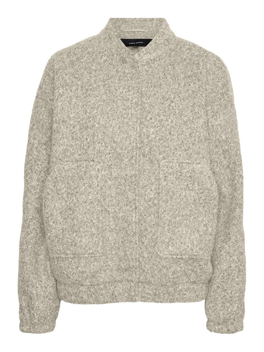 VERO MODA Between-Season Jacket 'AMBER' In Mottled Beige