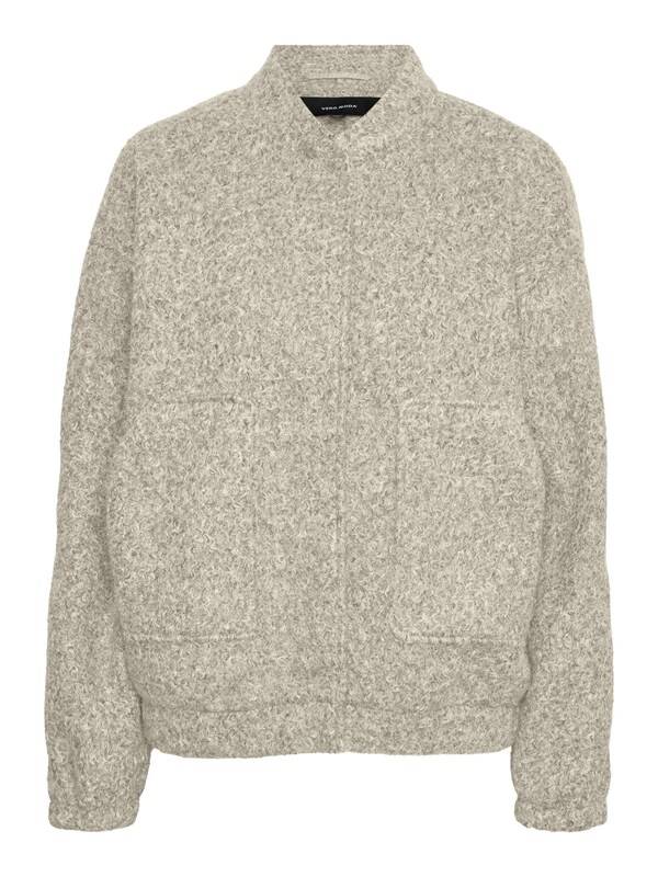 VERO MODA Between-Season Jacket 'AMBER' in Mottled Beige