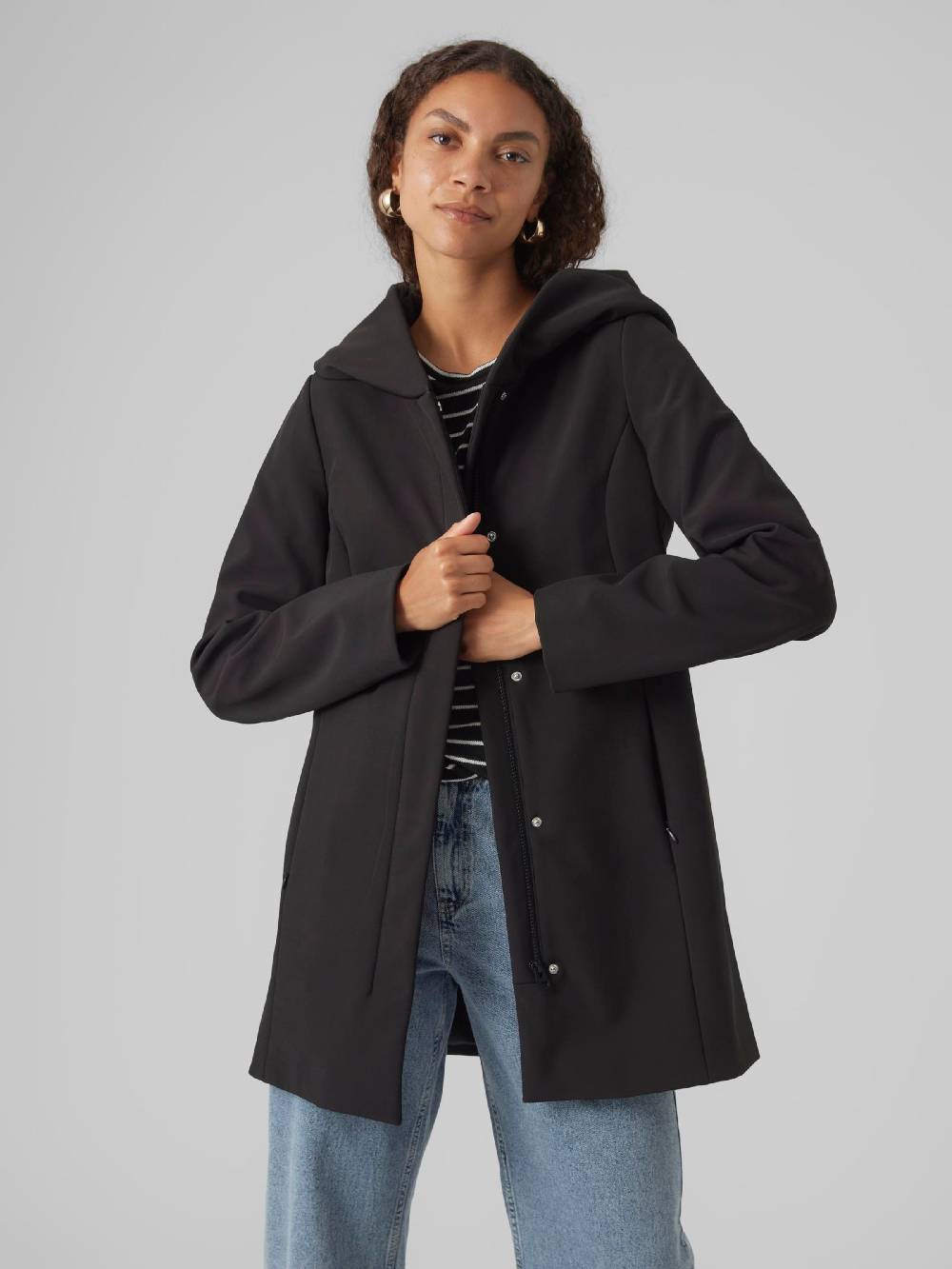 VERO MODA Between-Season Jacket 'VMDona' In Black