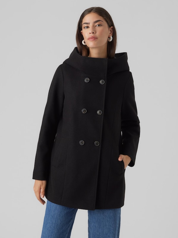 VERO MODA Between-Seasons Coat 'Fortune' in Black