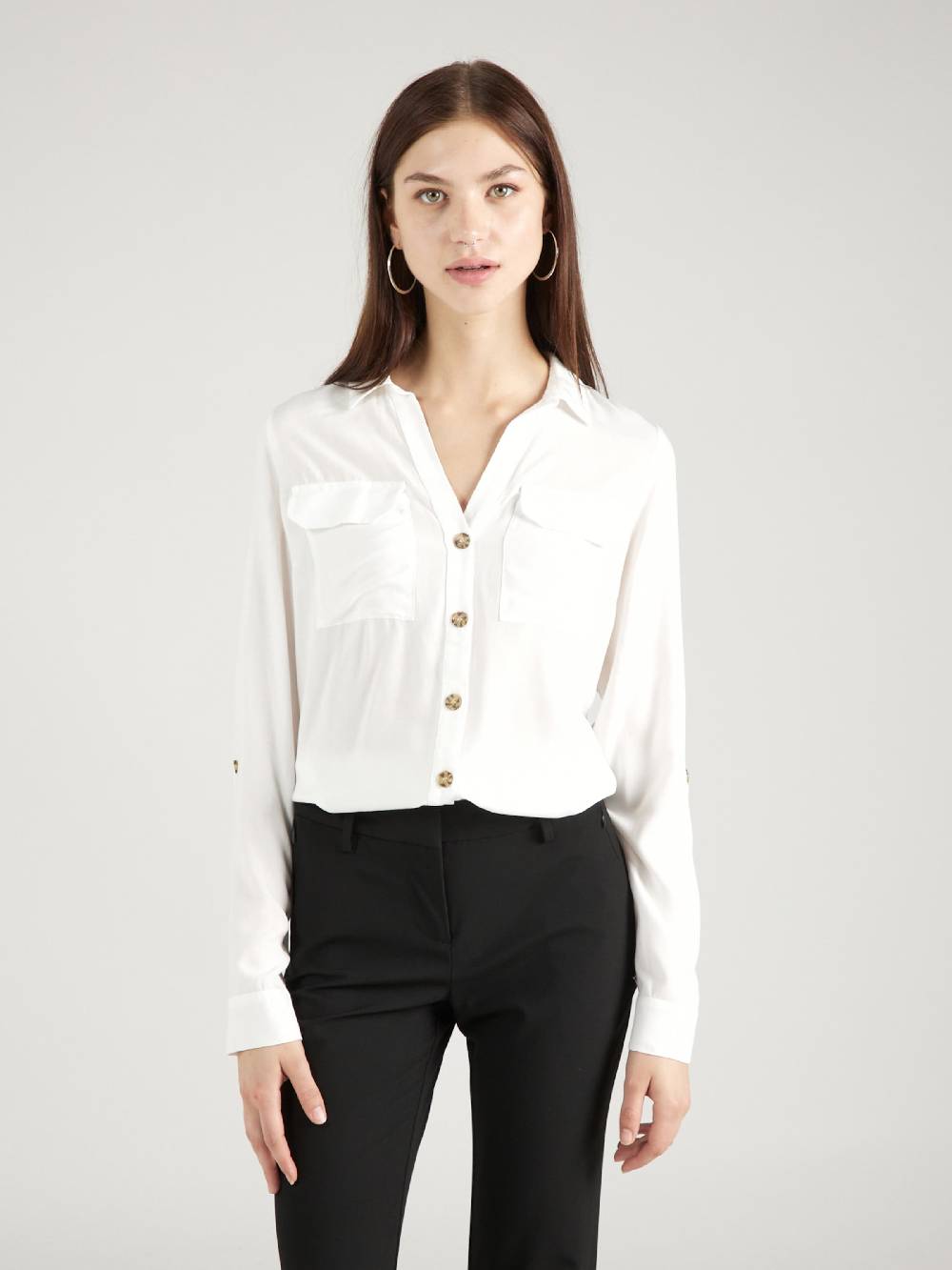 VERO MODA Blouse 'Bumpy' In White