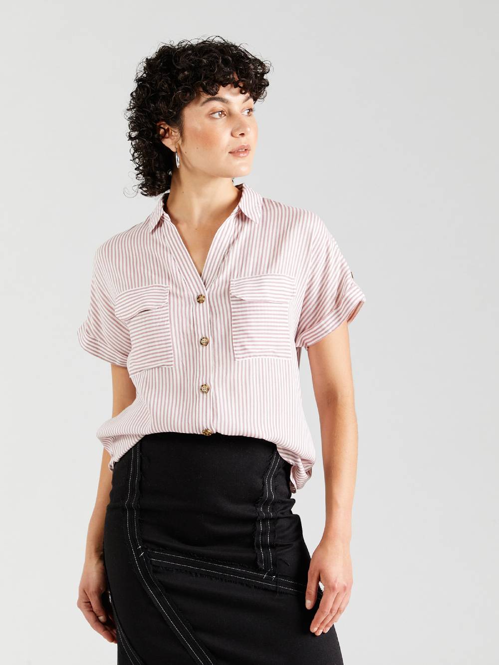 VERO MODA Blouse 'VMBUMPY' In Dusky Pink
