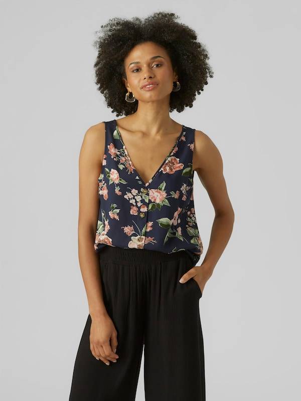 VERO MODA Blouse 'VMBUMPY' In Navy