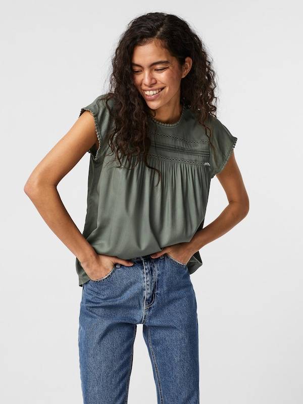VERO MODA Blouse 'VMDebbie' in Green