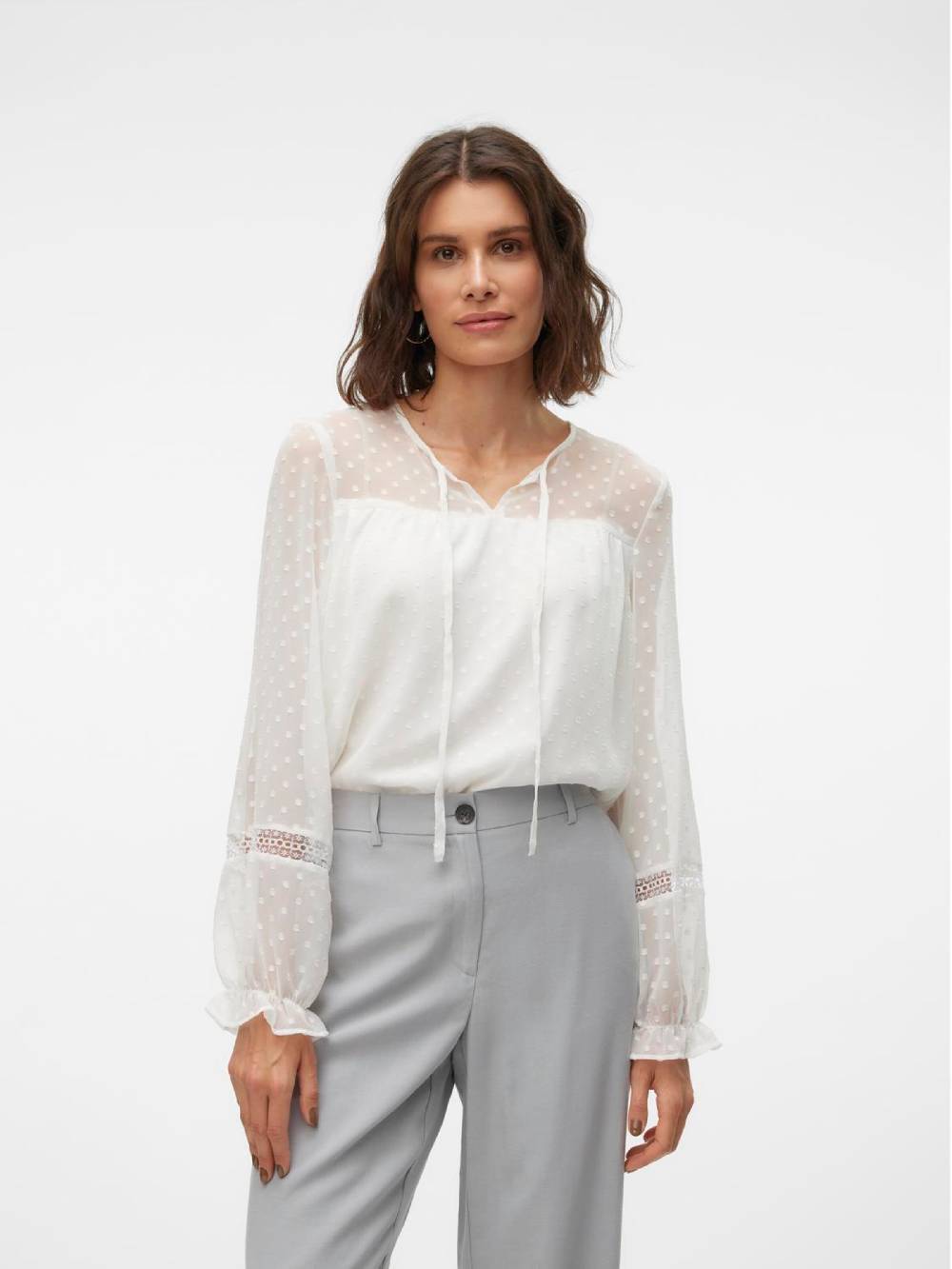VERO MODA Blouse 'VMLEAH' In White