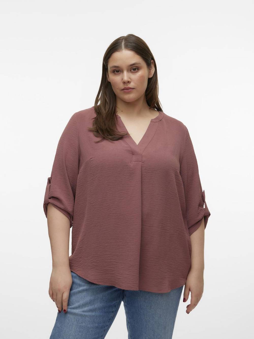 Vero Moda Curve Blouse In Brown