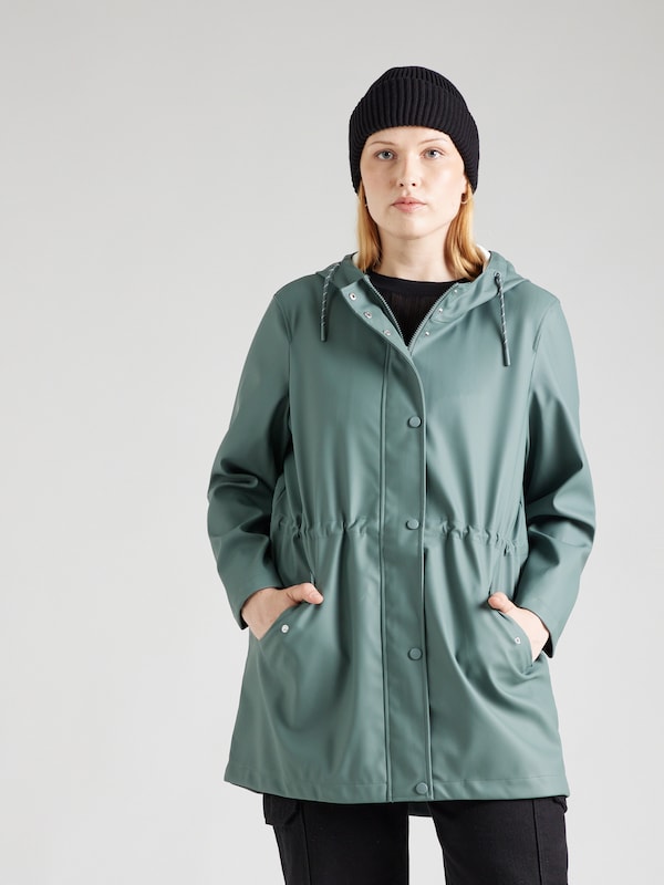 Vero Moda Curve Performance Jacket 'VMMALOU' in Dark Green