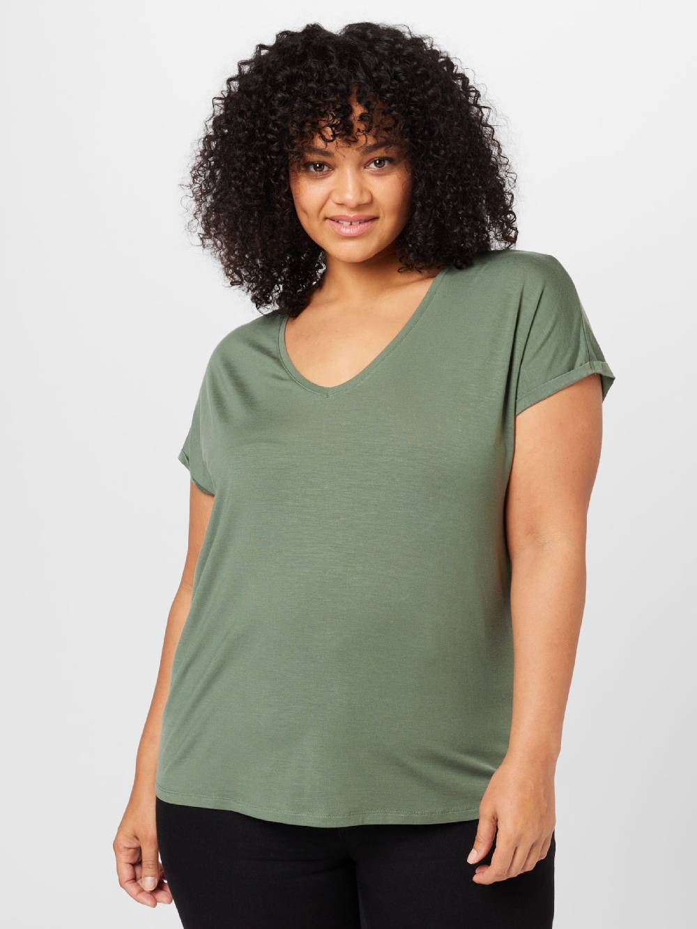 Vero Moda Curve Shirt 'Aya' In Olive