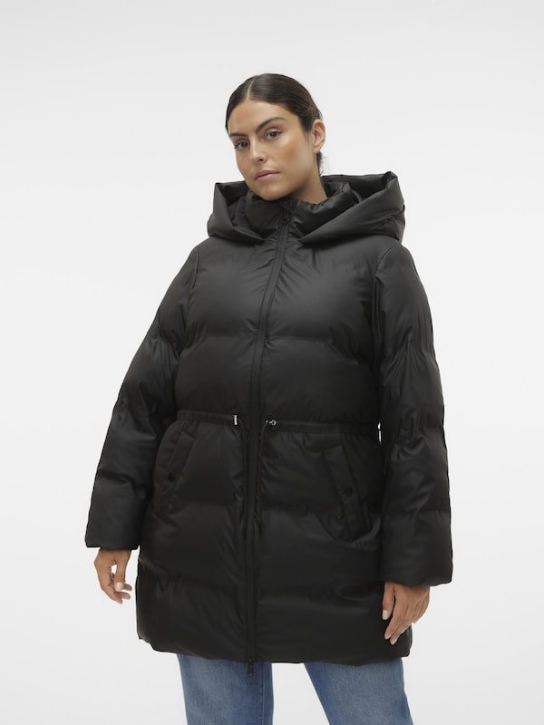 Vero Moda Curve Winter Jacket 'NOE' in Black