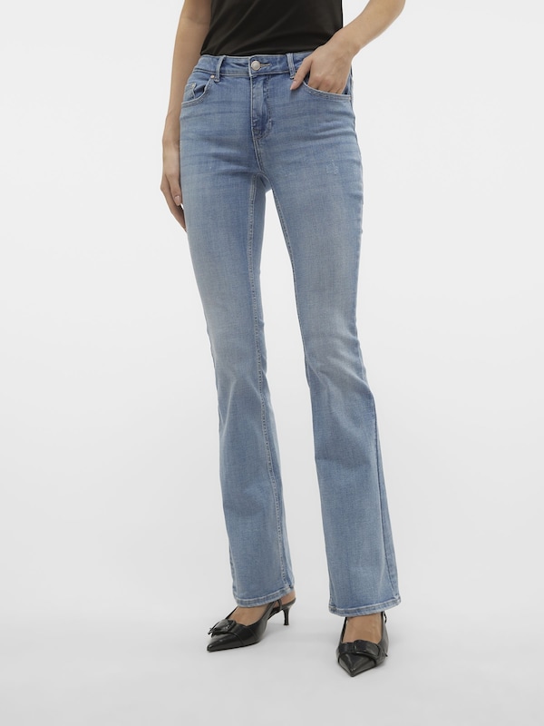 VERO MODA Flared Jeans 'VMFLASH' in Blue Denim