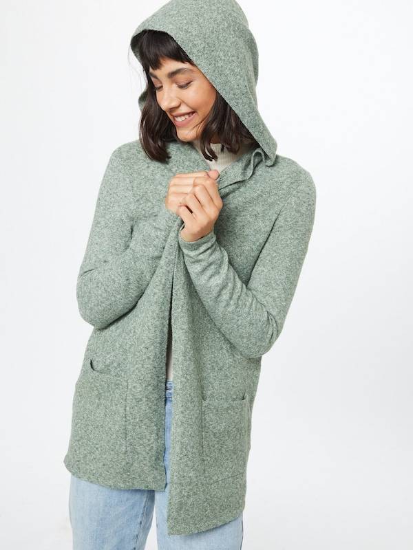 VERO MODA Knit Cardigan 'VMDoffy' in Mottled Green