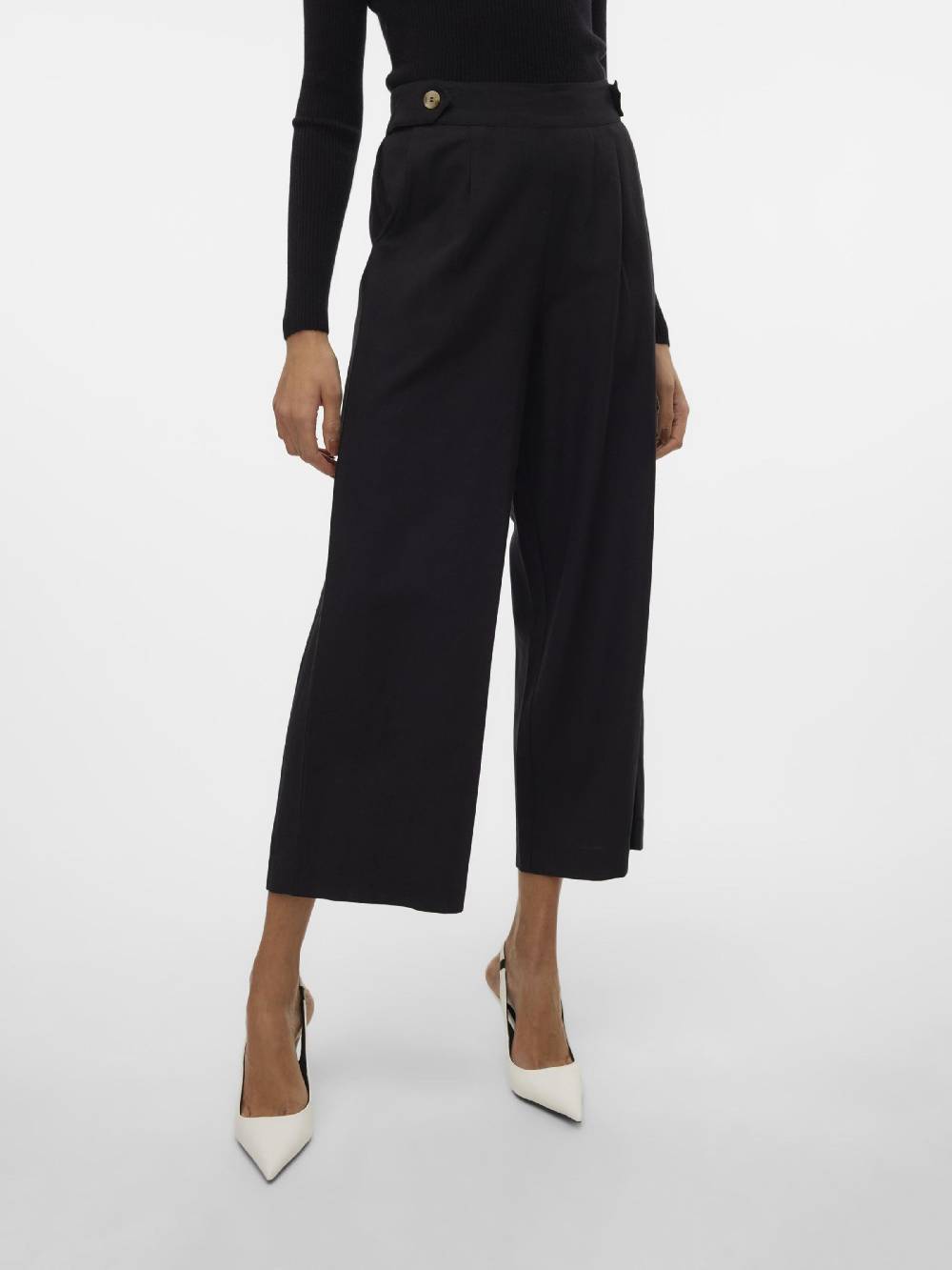 VERO MODA Loose Fit Pants In Black