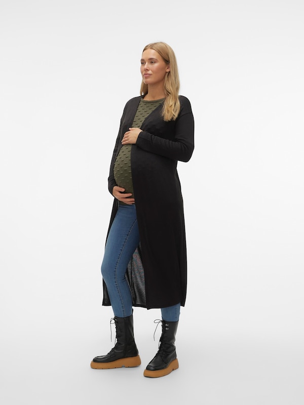 Vero Moda Maternity Knit Cardigan 'VMMBrianna' in Black