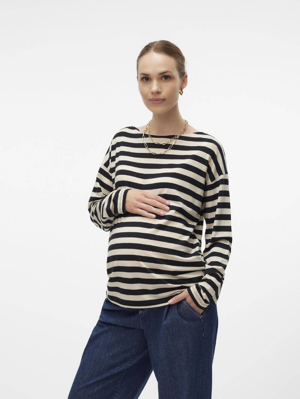 Vero Moda Maternity Shirt 'VMMPALMA' In Black