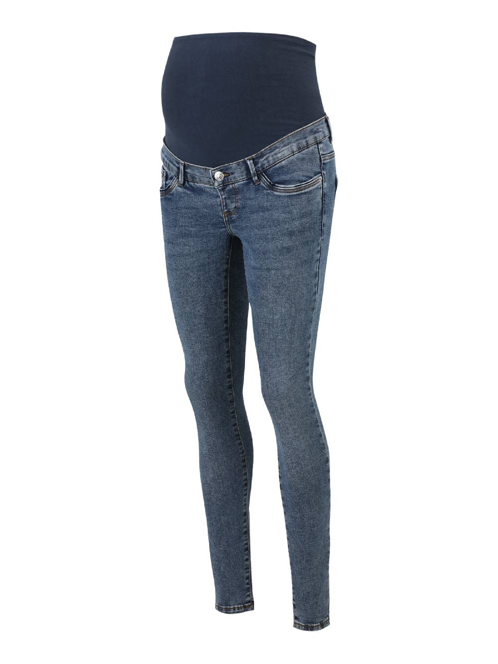 Vero Moda Maternity Skinny Jeans 'VMMSKYLAR' In Blue Denim