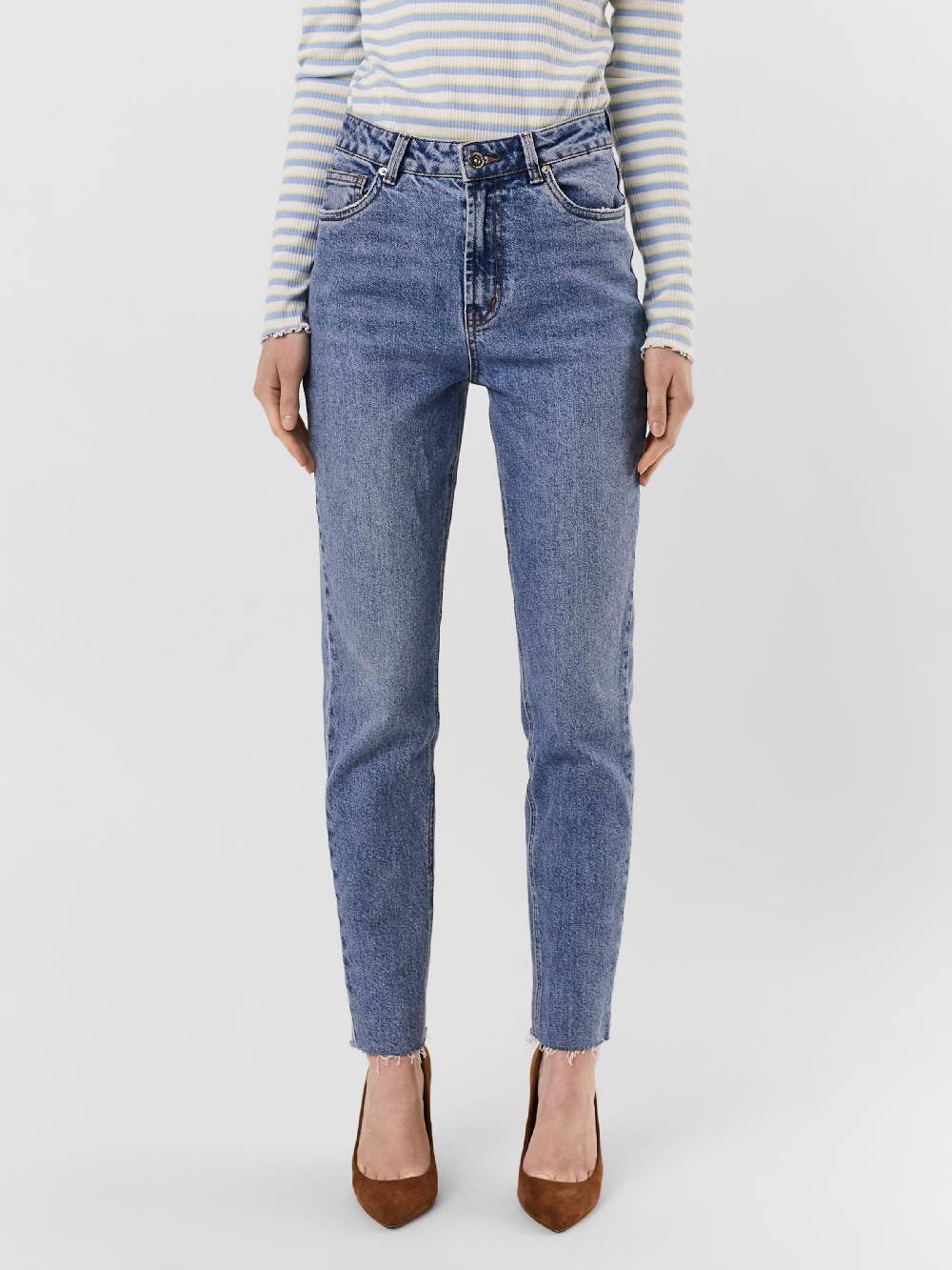 VERO MODA Regular Jeans 'VMBrenda' In Blue Denim