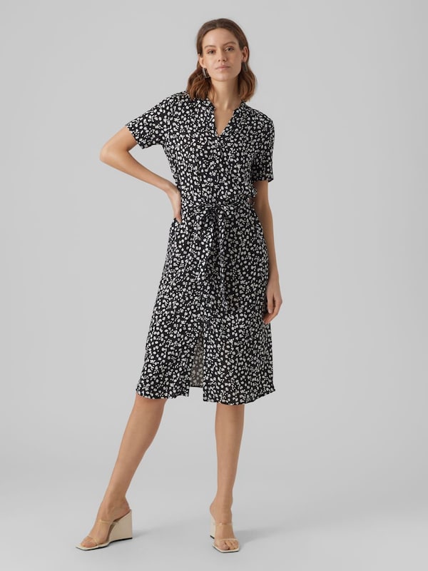 VERO MODA Shirt Dress 'Vica' in Black