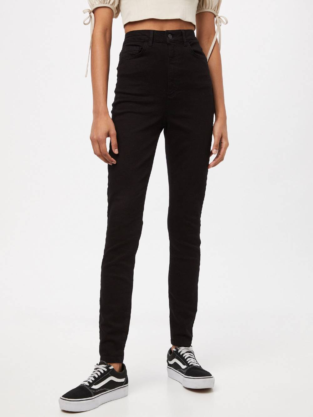 VERO MODA Skinny Jeans 'VMSandra' In Black Denim
