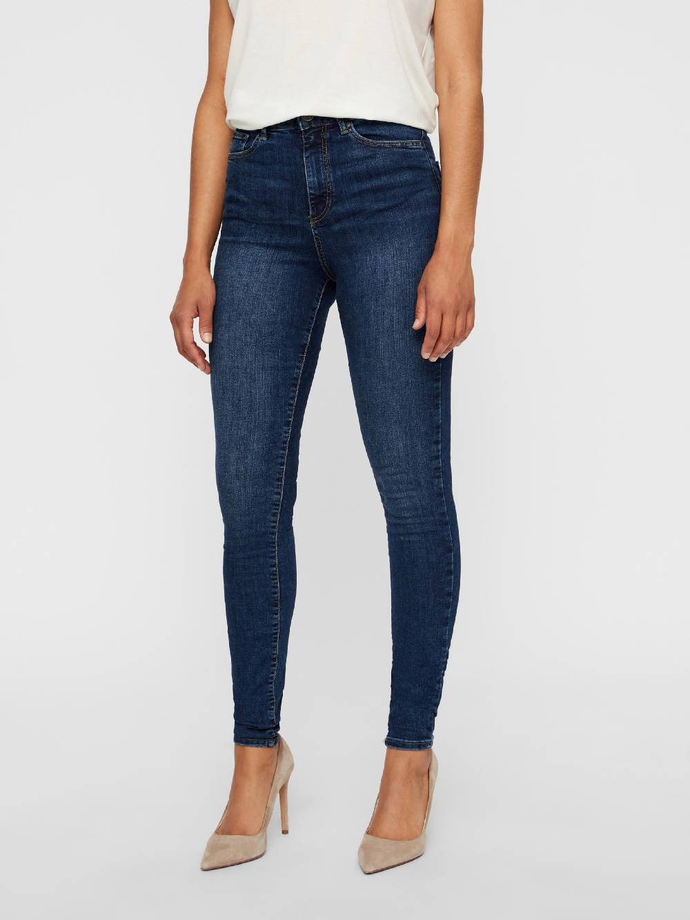 VERO MODA Skinny Jeans 'VMSophia' In Dark Blue