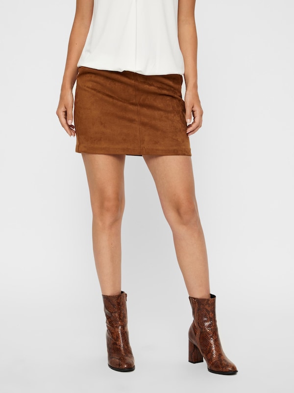 VERO MODA Skirt 'VMDonna Dina' in Cognac