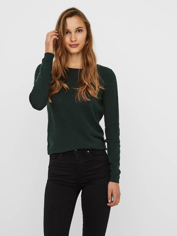 VERO MODA Sweater 'VMCare' in Emerald