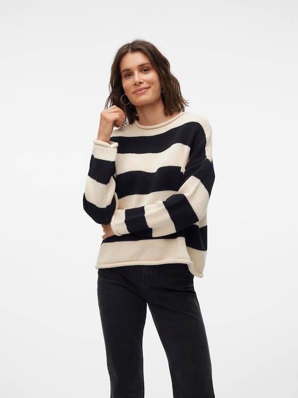 VERO MODA Sweater 'VMLEONORA' in Light Beige