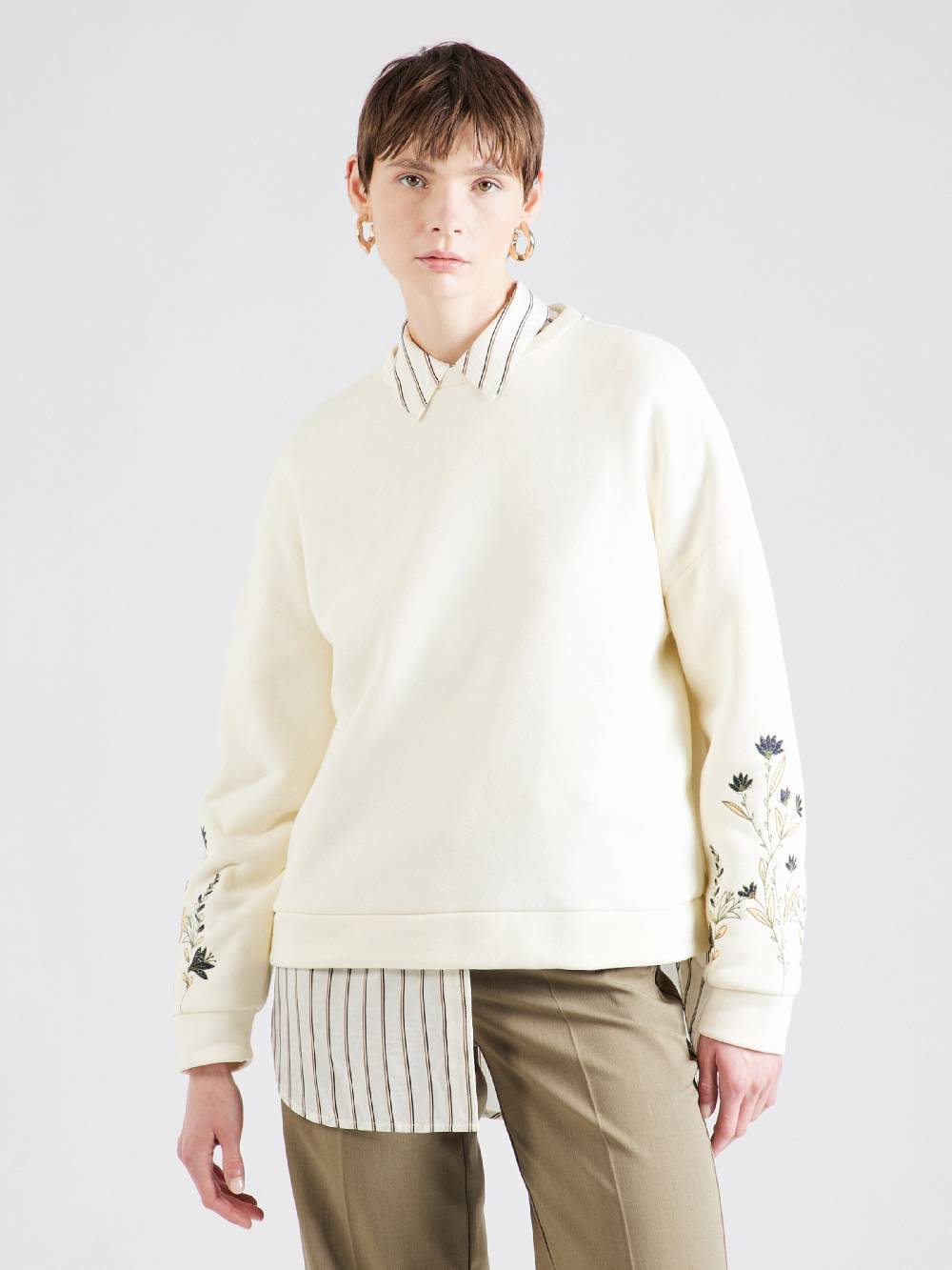 VERO MODA Sweatshirt 'IVY' In Cream