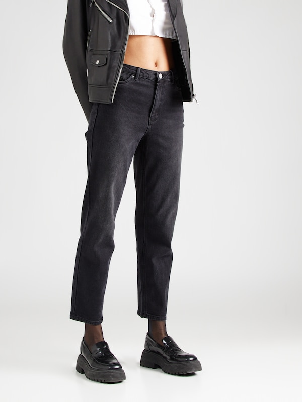 VERO MODA Tapered Jeans 'VMLinda' in Black Denim