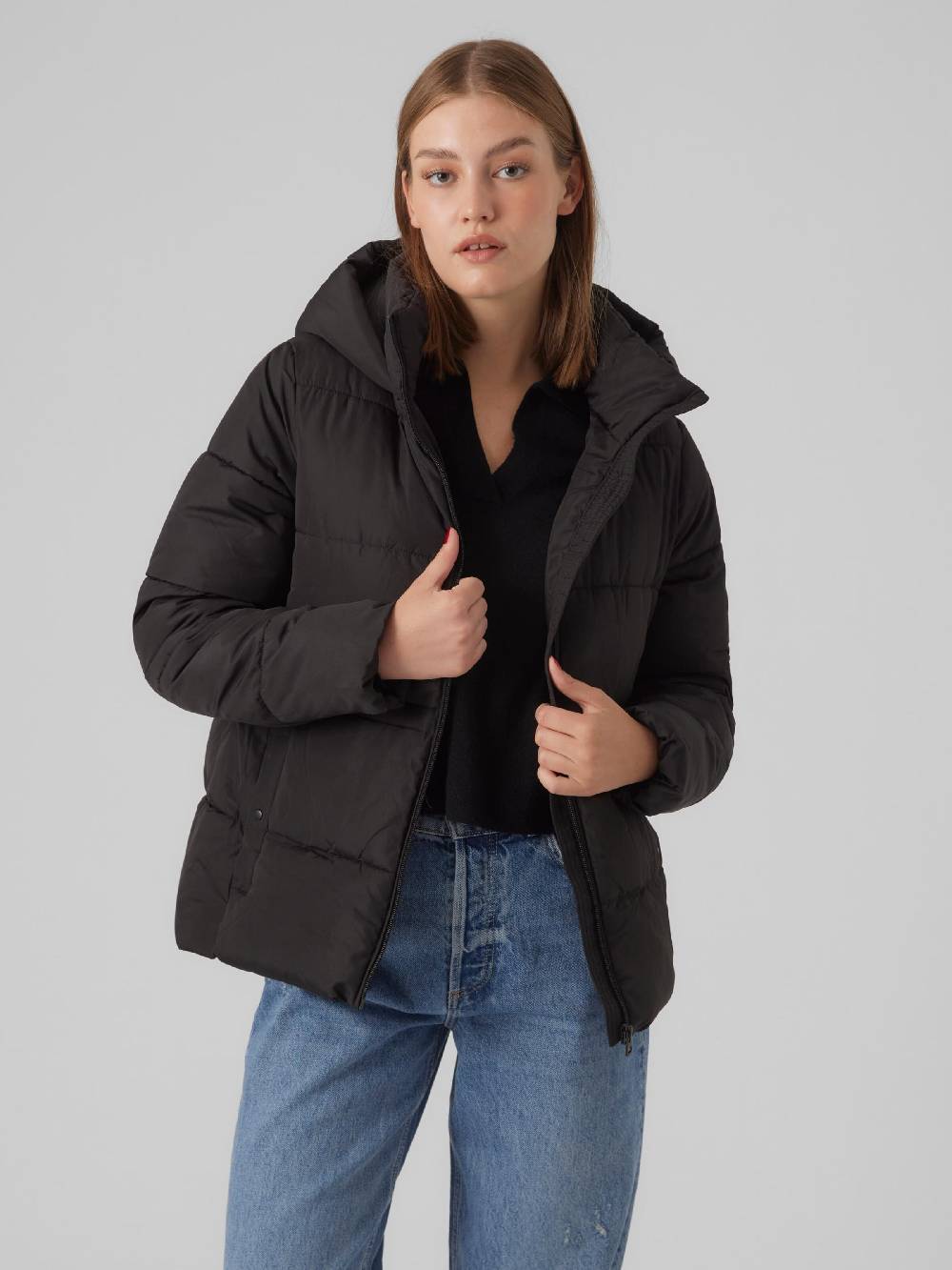 VERO MODA Winter Jacket In Black