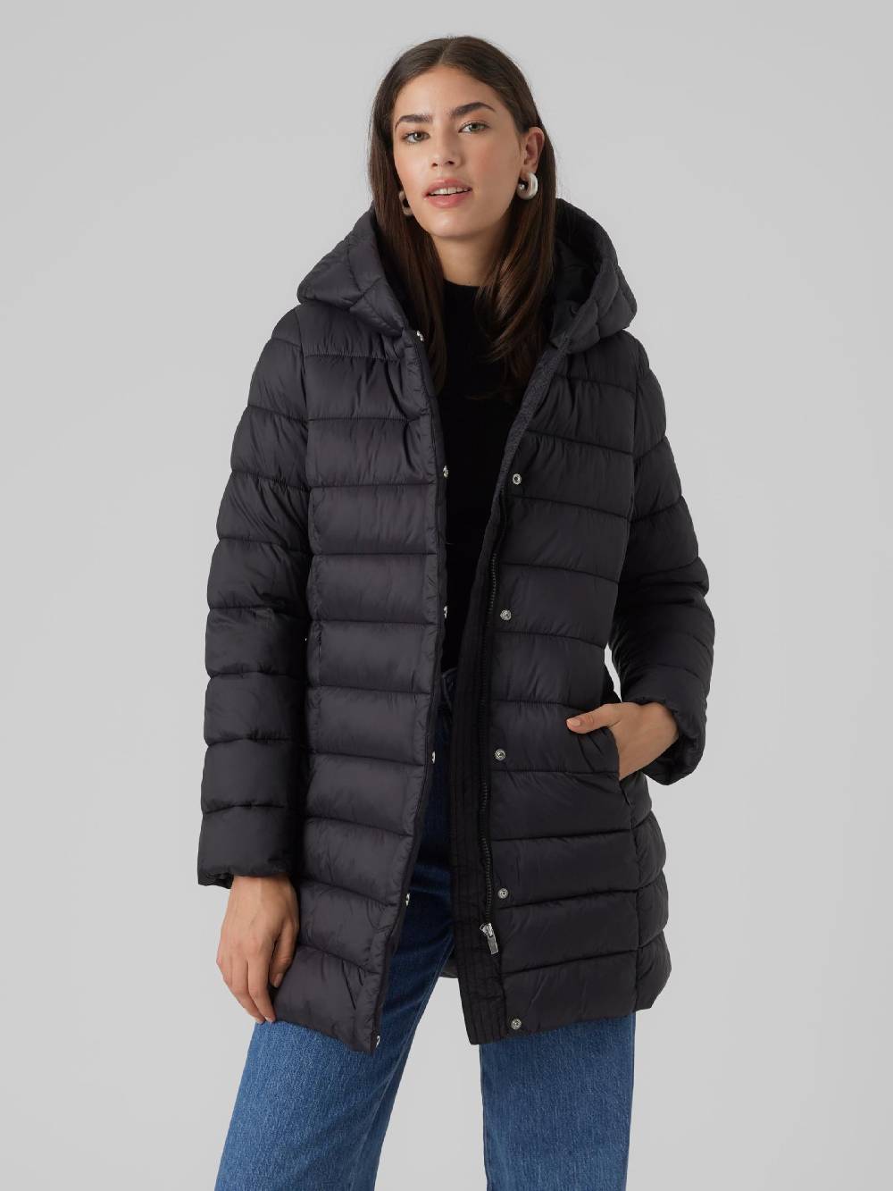 VERO MODA Winter Jacket 'VMCarmen' In Black