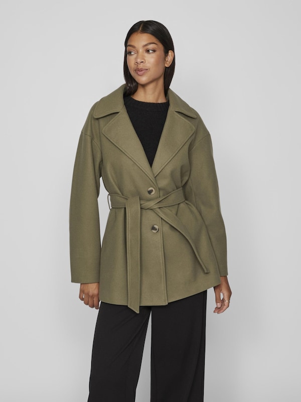 VILA Between-Seasons Coat 'Metil' In Olive