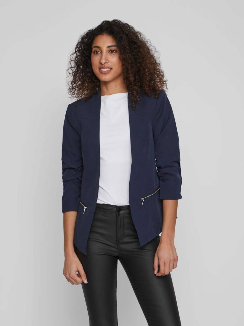 VILA Blazer In Navy