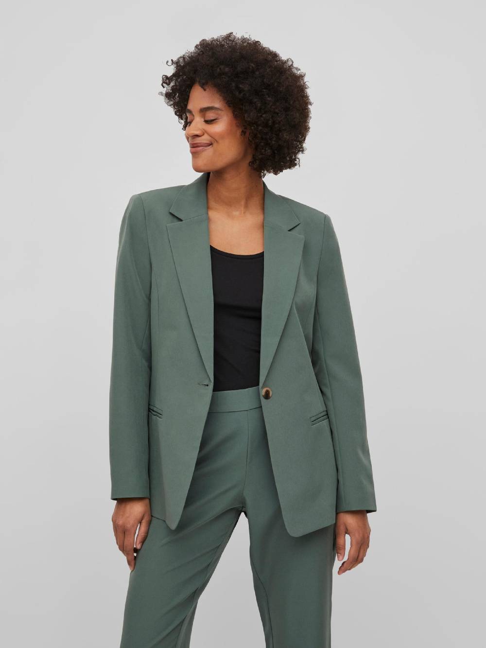 VILA Blazer 'LOWNY' In Jade