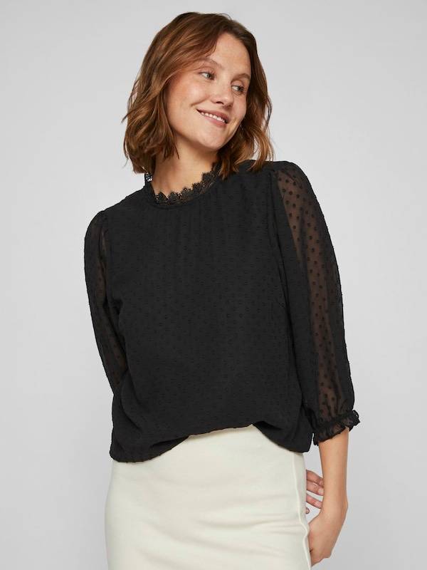VILA Blouse 'VIDOBBA' in Black
