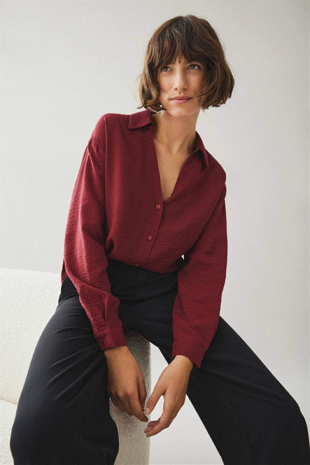 VILA Blouse 'VIDomira' In Wine Red