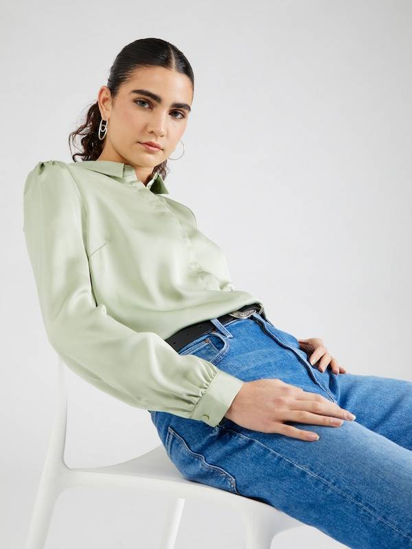 VILA Blouse 'VIEllette' in Pastel Green