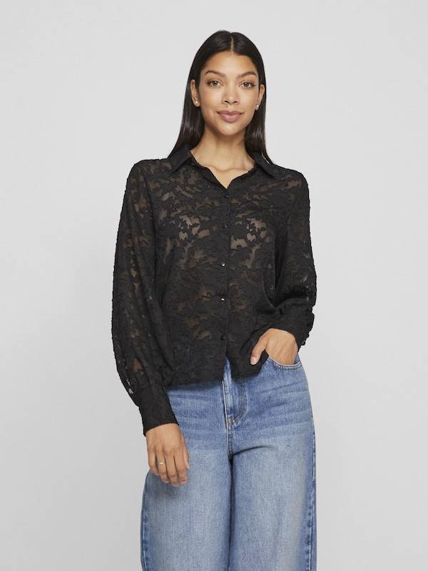 VILA Blouse 'VIFlema' in Black