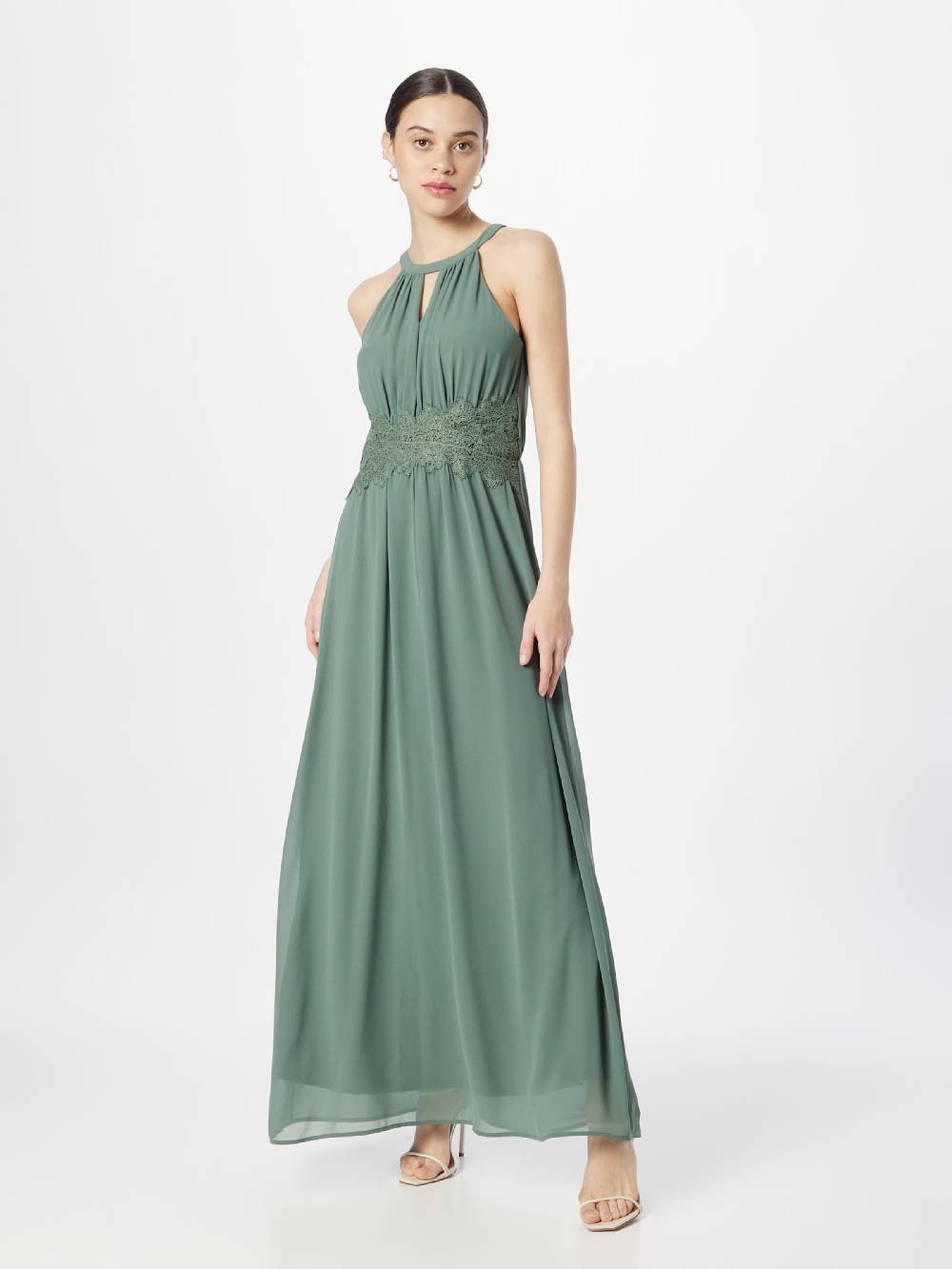 VILA Evening Dress In Jade