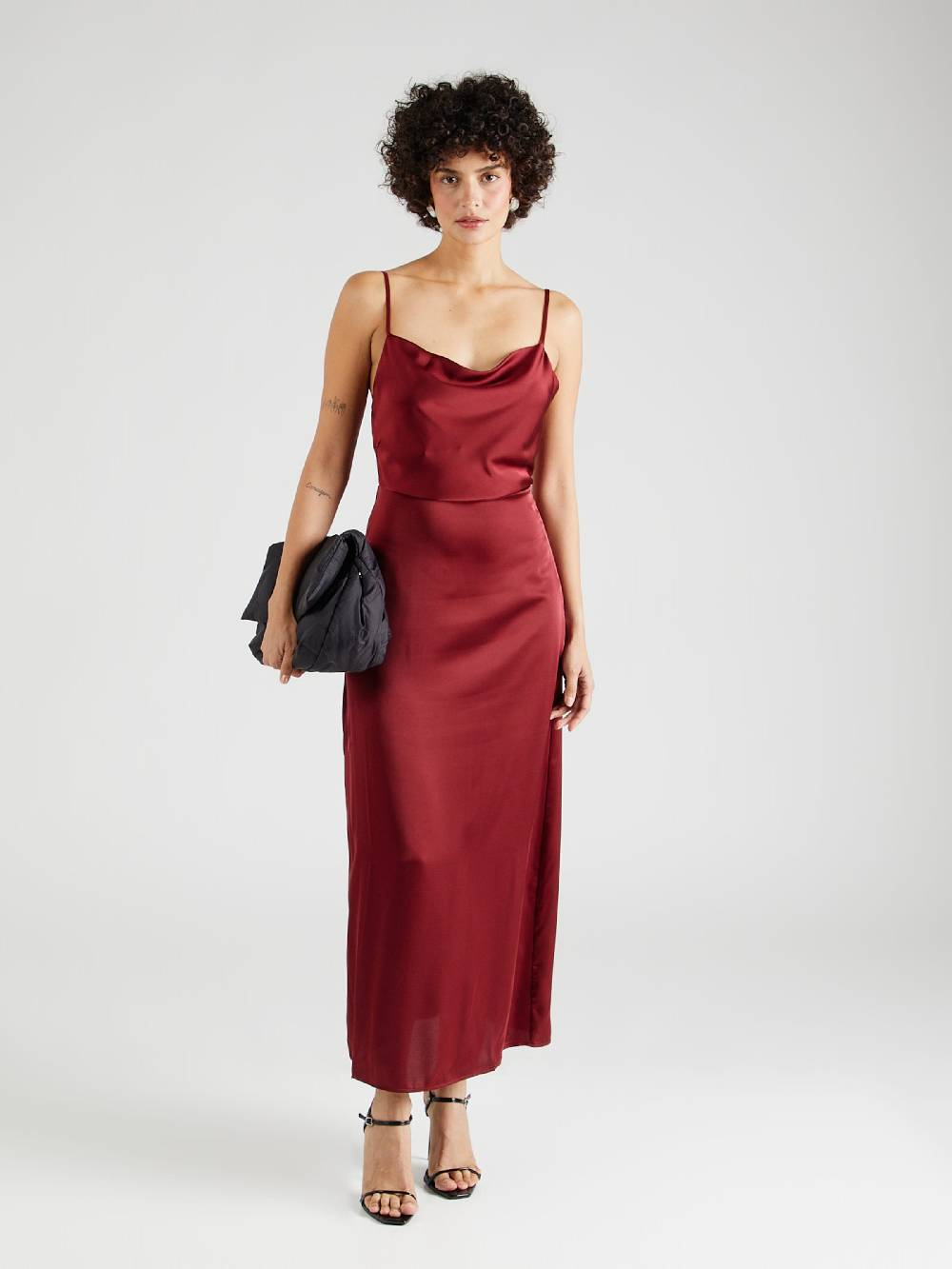VILA Evening Dress 'VIRavenna' In Wine Red