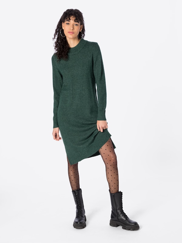 VILA Knitted dress 'VIRil' in Emerald