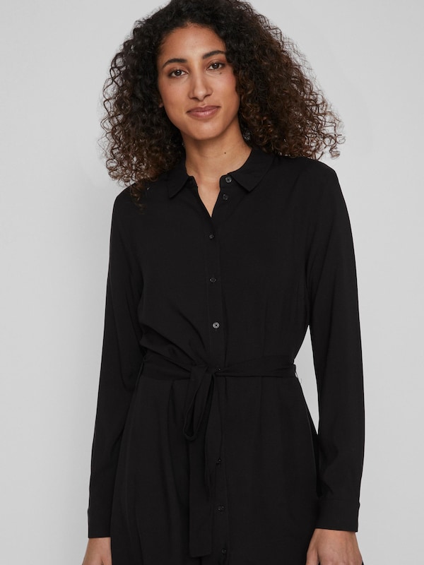 VILA Shirt Dress 'Paya' in Black