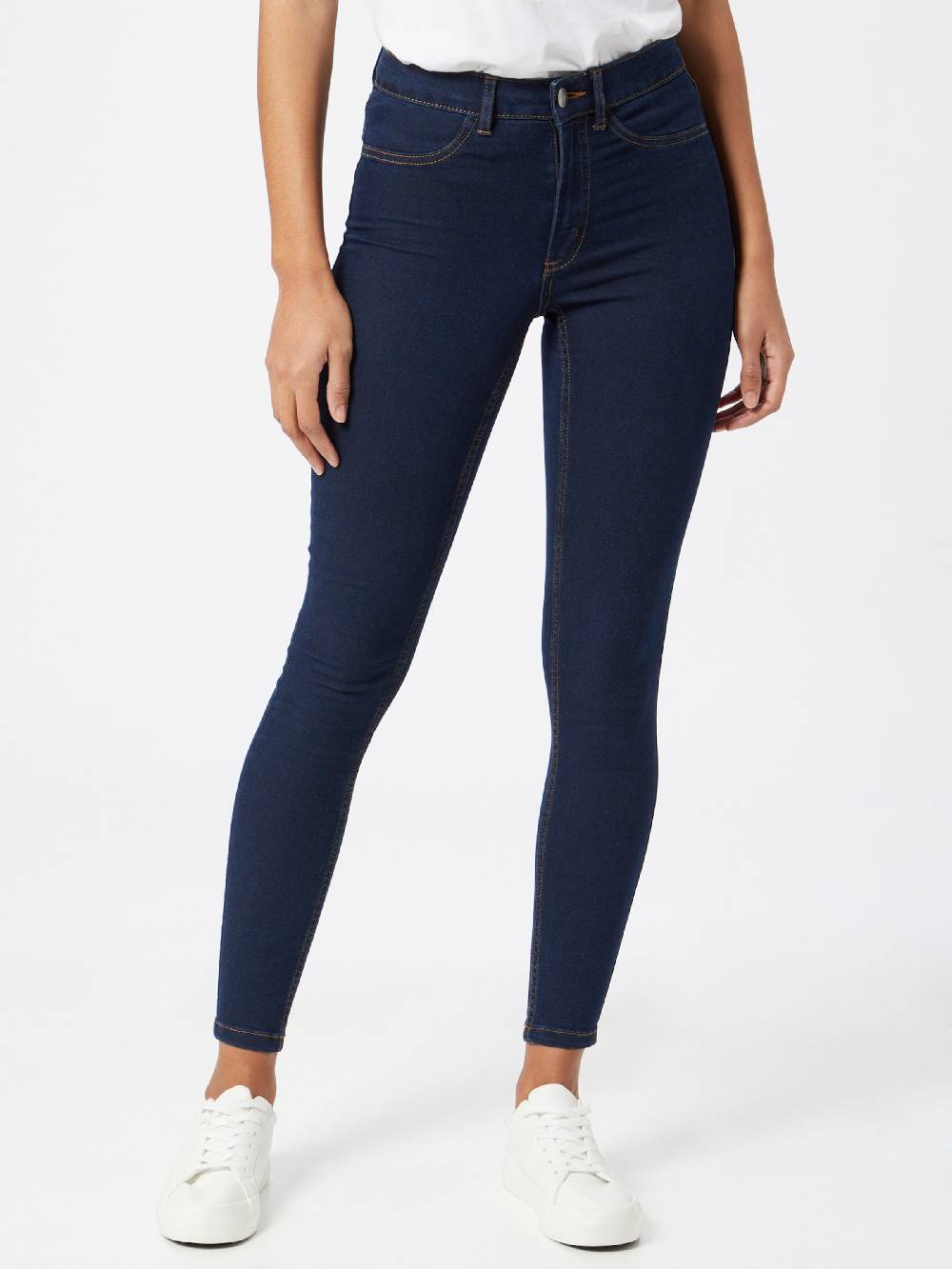 VILA Skinny Jeggings In Dark Blue