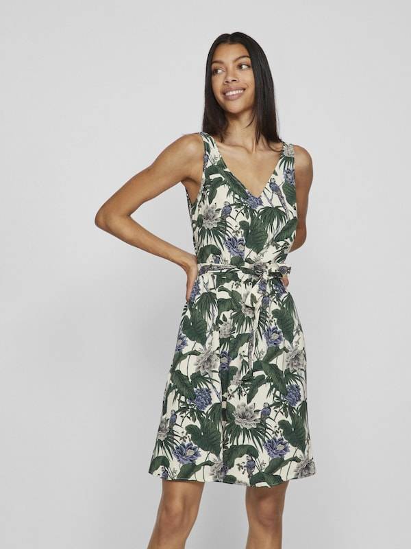 VILA Summer Dress 'VIKristina Laia' in Wool White